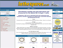Tablet Screenshot of lathespares.co.uk